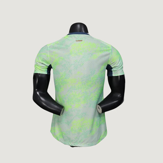 Suisse – Maillot Extérieur Coupe du Monde 2026 – Vert Fluo, Gris Clair Ma boutique