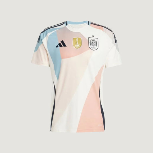 Espagne – Maillot Extérieur 2025/26 (Équipe Féminine) – Blanc, Bleu Ciel & Corail Ma boutique