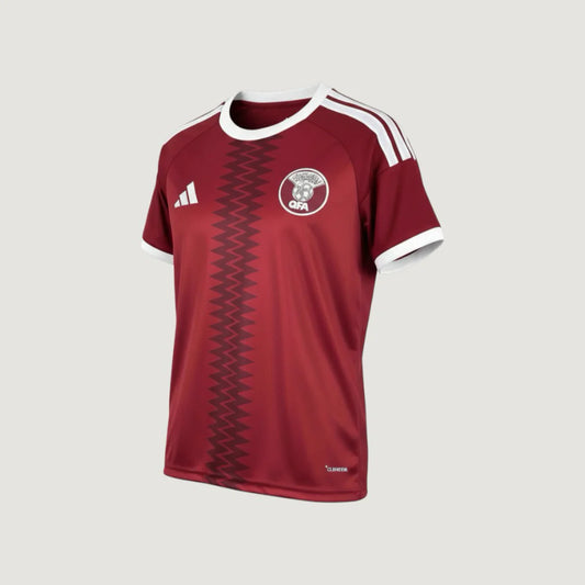 Qatar – Maillot Domicile Coupe du Monde 2026 – Bordeaux, Blanc Ma boutique