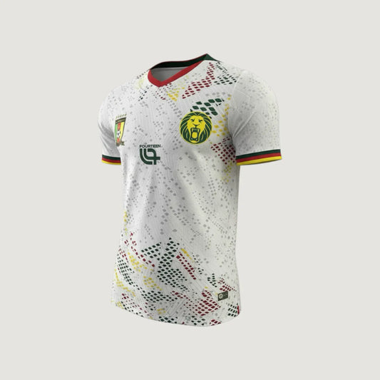 Cameroun – Maillot Extérieur Coupe du Monde 2026 – Blanc, Vert, Jaune, Rouge Ma boutique