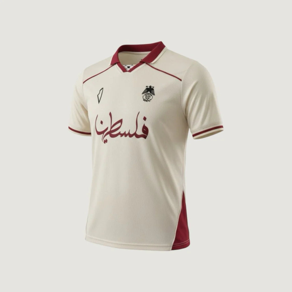 CD Palestino – Maillot 2025/26 – Écru, Rouge Bordeaux Ma boutique