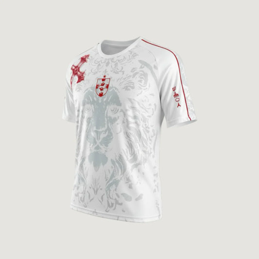 Angleterre – Maillot Rétro Becks 2025 – Blanc, Rouge, Gris Ma boutique