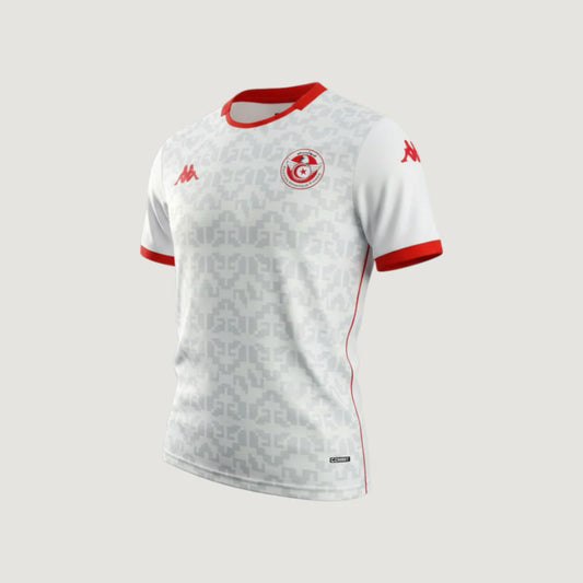 Tunisie – Maillot Extérieur Coupe du Monde 2026 – Blanc, Rouge, Gris Ma boutique