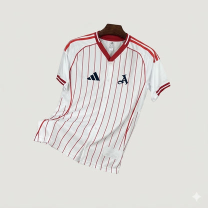 Arsenal – Maillot Concept 2025/26 – Blanc à Rayures Rouges Ma boutique
