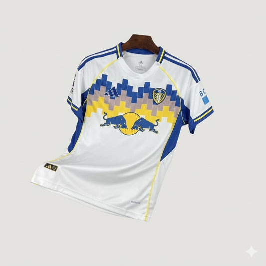 Leeds United – Maillot Domicile 2025/26 – Blanc, Bleu Ma boutique