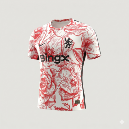 Chelsea – Maillot d’Entraînement 2025-2026 – Blanc / Rouge Ma boutique