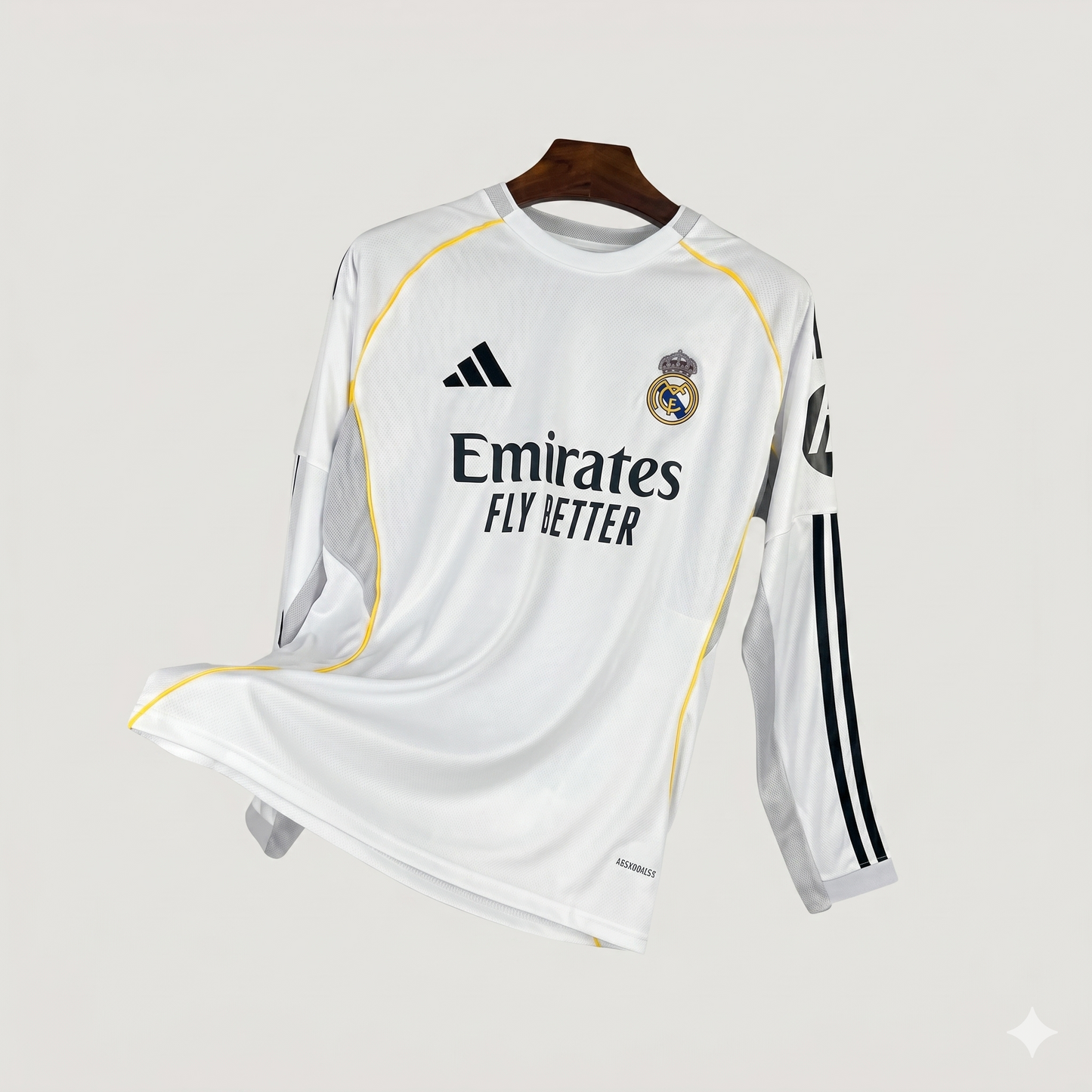 Real Madrid – Maillot Domicile 25/26 – Blanc (Manches Longues) Ma boutique