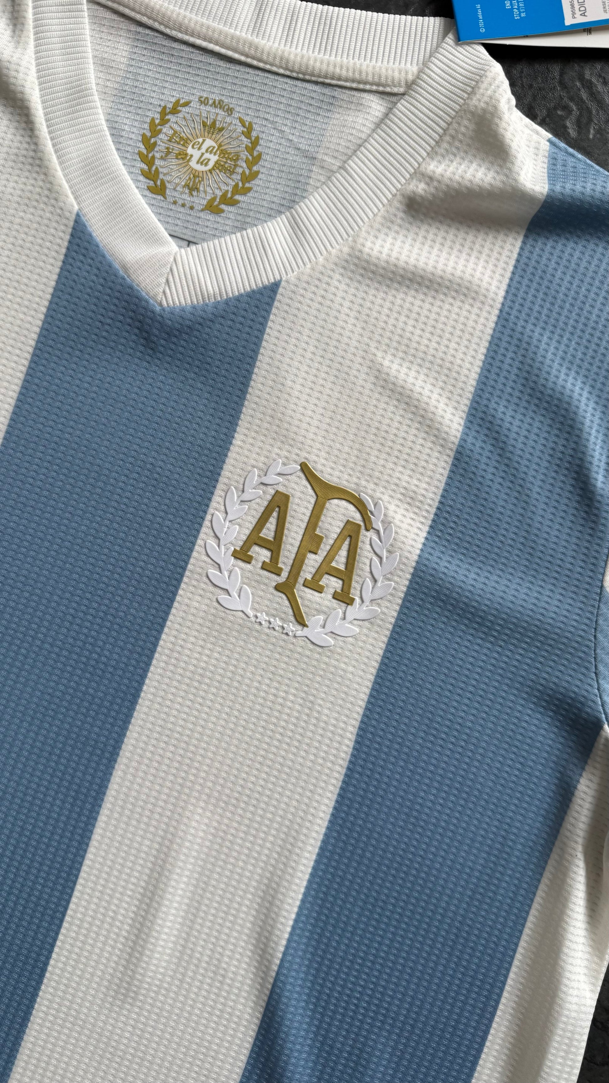 Argentine – Maillot Retro 50ème Anniversaire – Bleu ciel Ma boutique