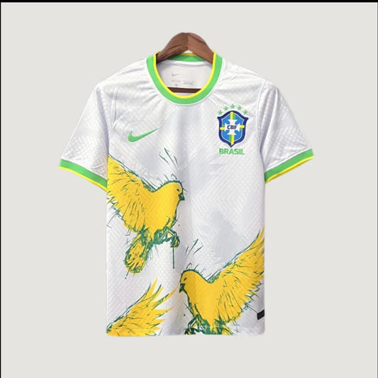 Brésil - Concept Oiseaux - Blanc, Jaune ( Fan ) Ma boutique