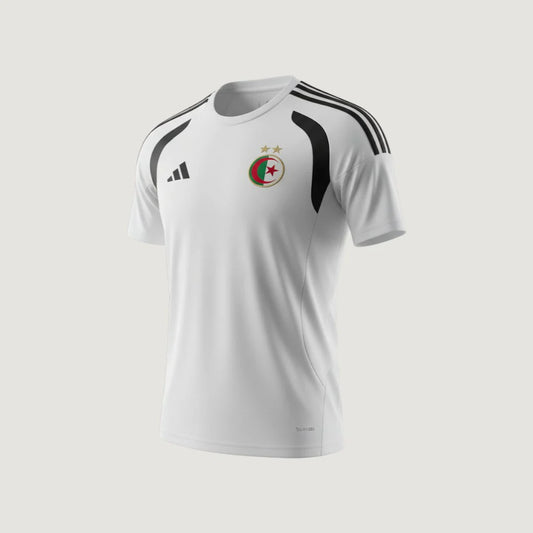 Algérie – Maillot d’Entraînement Coupe du Monde 2026 Homme – Blanc, Noir Ma boutique