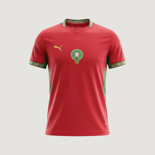 Maroc – Maillot Domicile 2026 – Rouge, Vert Ma boutique