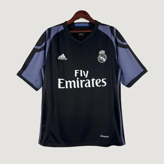 Real Madrid - Maillot Rétro extérieur 2016/2017 - Noir, Violet Ma boutique