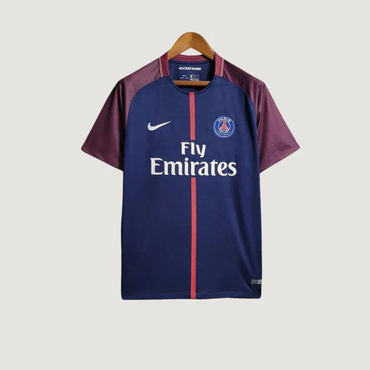Paris Saint Germain ( PSG ) - Maillot Rétro 17/18 - Bleu Ma boutique