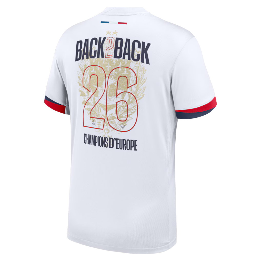 PSG back to back - 2 étoiles 25/26 (blanc) Ma boutique