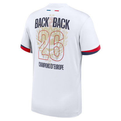PSG back to back - 2 étoiles 25/26 (blanc) Ma boutique