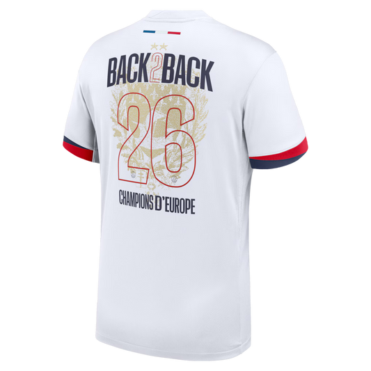 PSG back to back - 2 étoiles 25/26 (blanc) Ma boutique